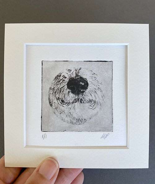 Doodle Portrait Dog Nose Print image 3