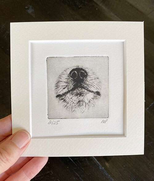 Pomeranian Portrait Dog Nose Print image 4