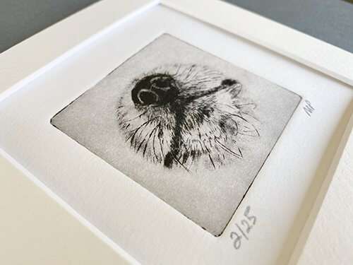 Pomeranian Portrait Dog Nose Print image 3