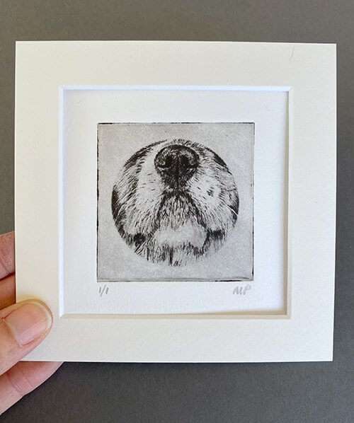 Cavalier Portrait Dog Nose Print image 4