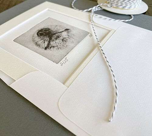 Pomeranian Portrait Dog Nose Print image 5