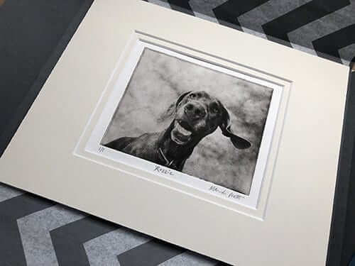 Custom Pet Portrait Etching image 0