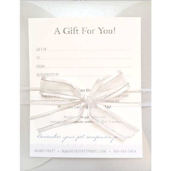 Pet Portrait Gift Certificate image 0